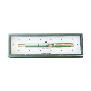 Kate Spade Green Pastry Stripe Ballpoint Pen